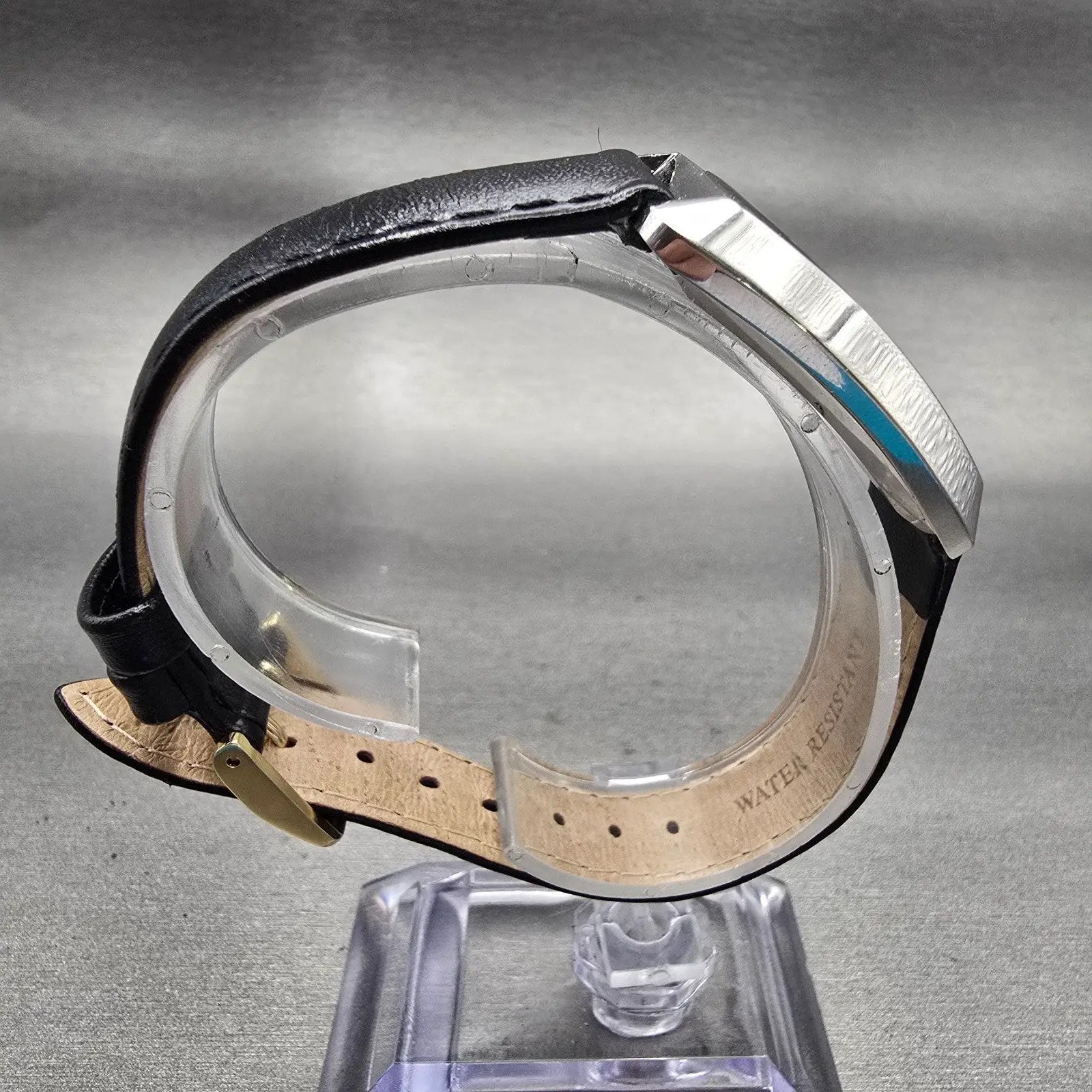 Seiko Watch Men 25mm Blue Dial Silver Tone Rectangle 2559-7019 Vintage Works8