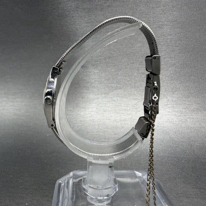 Seiko Watch Women 18mm Silver Dial Silver Tone Round 2C20-0020 New Battery5
