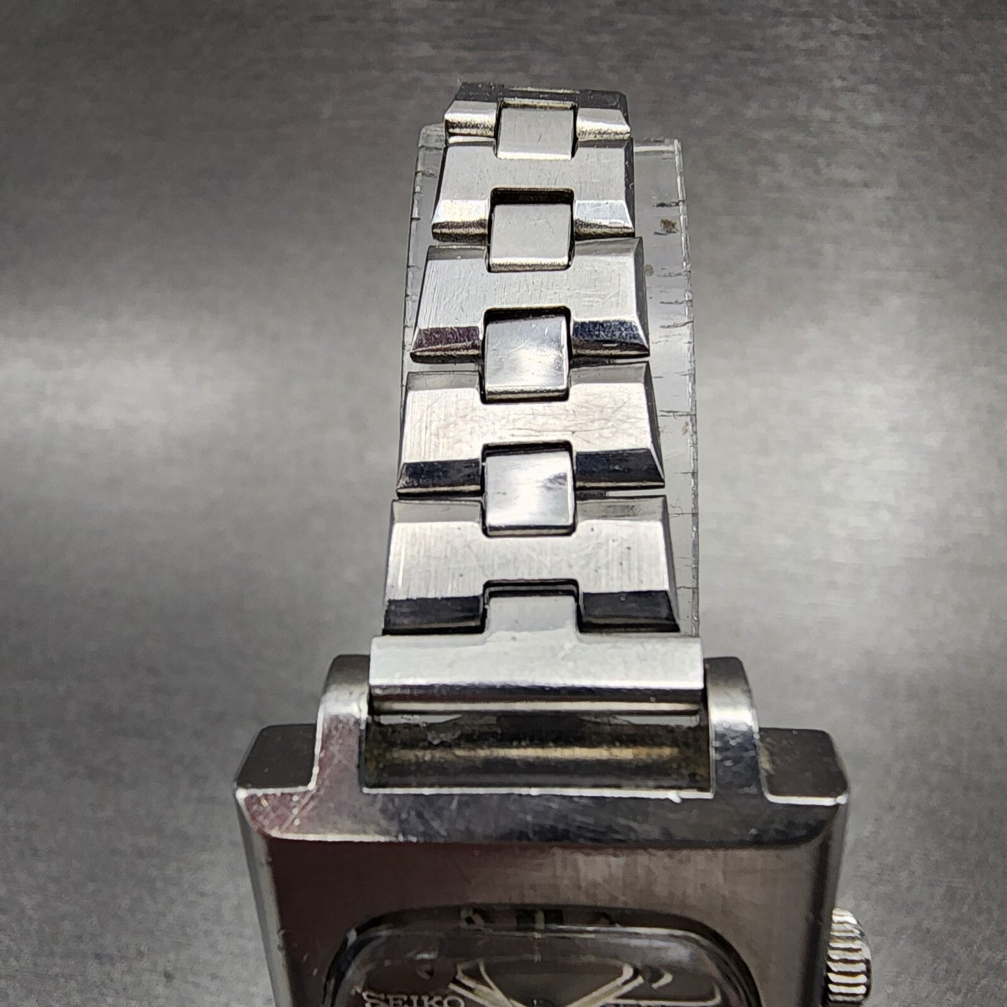 Seiko Automatic Watch Women 26mm Silver Dial Steel Daydate Rectangle Runs!!!!!!!4