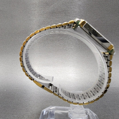 Seiko Dolce Tank Watch Men 26mm Champagne Dial Two Tone 5s21-5a20 PARTS