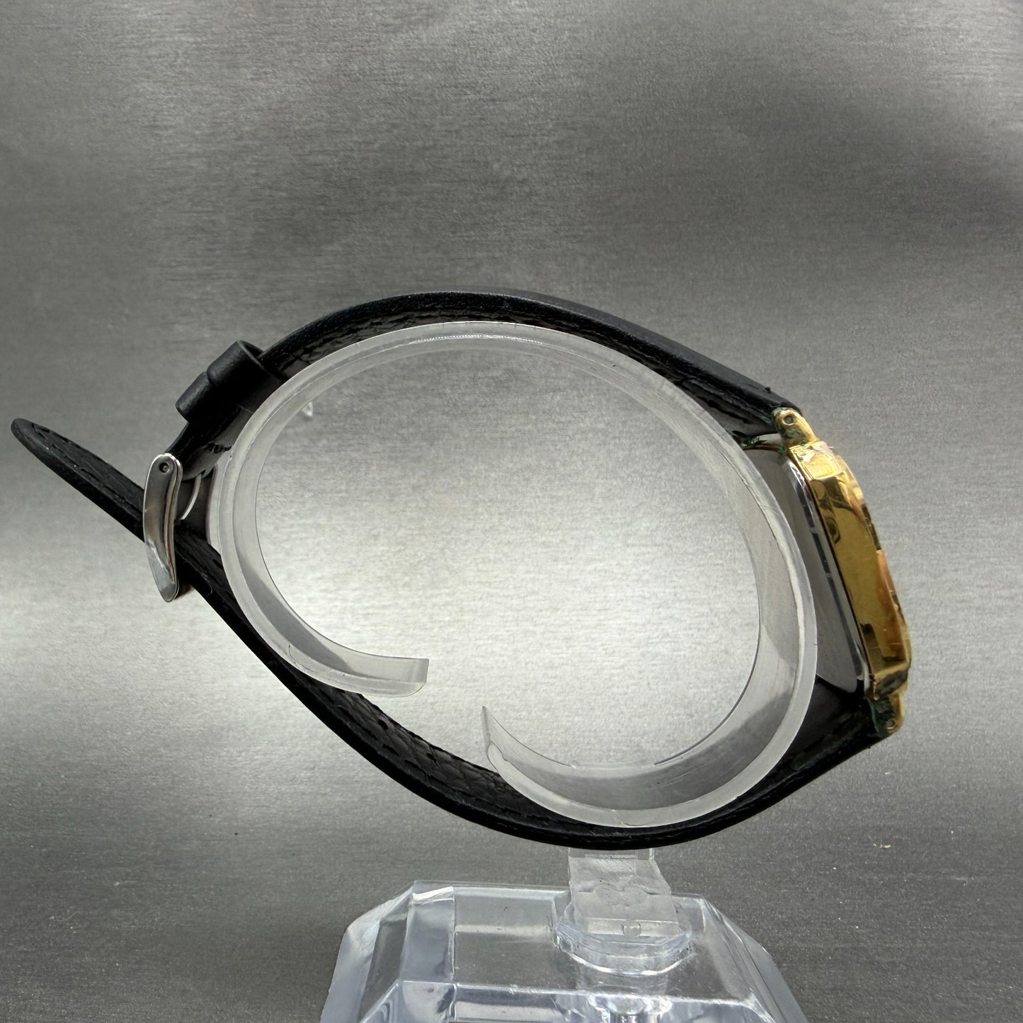 Seiko Watch Men 28mm Champange Dial Gold Tone Octagon  5P31-5270 New Battery8