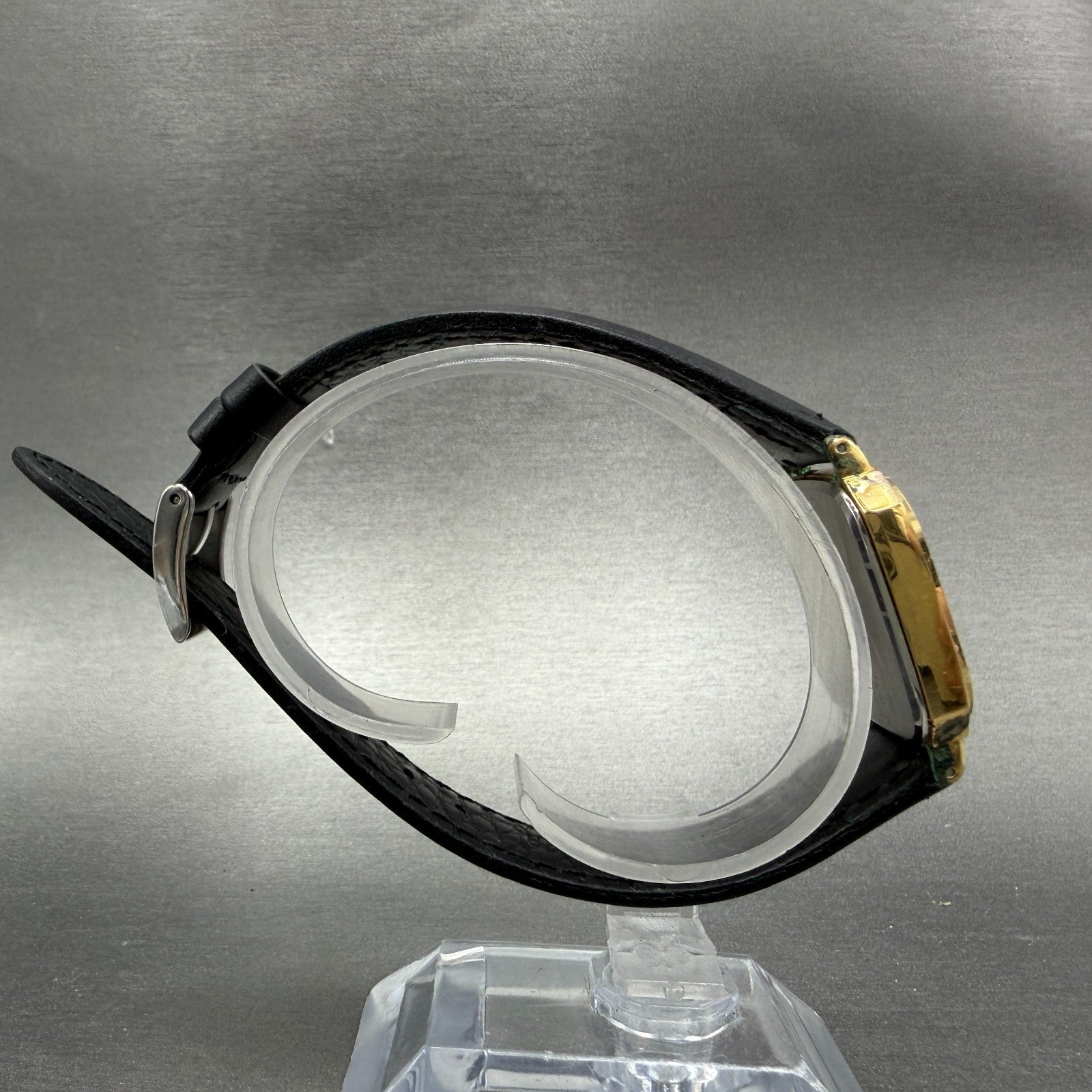 Seiko Watch Men 28mm Champange Dial Gold Tone Octagon  5P31-5270 New Battery8