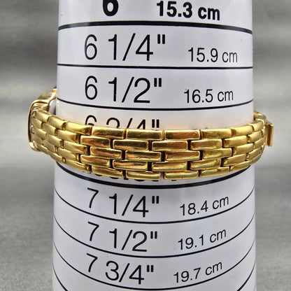 Seiko Watch Women 14mm MOP Dial Gold Tone Gemmed 2E20-7399 New Battery Vintage9