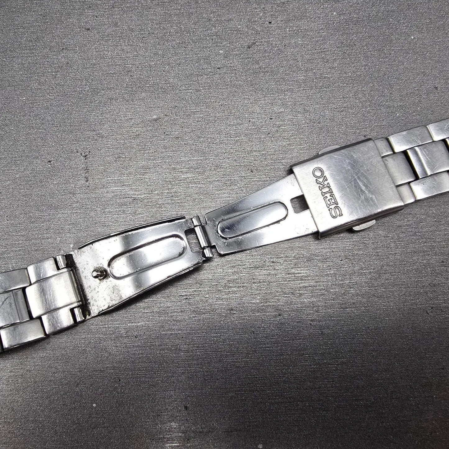 Seiko Bracelet 20mm Stainless Steel Silver Tone Tri Folding Clasp 4A5G1CI Japan14