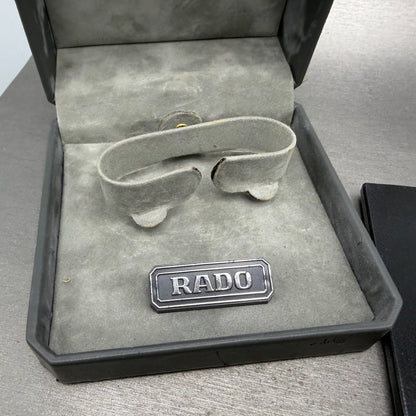 Rado Florence Watch 22mm Women Silver Dial Steel Rectangle 153.3727.4 New Batt13