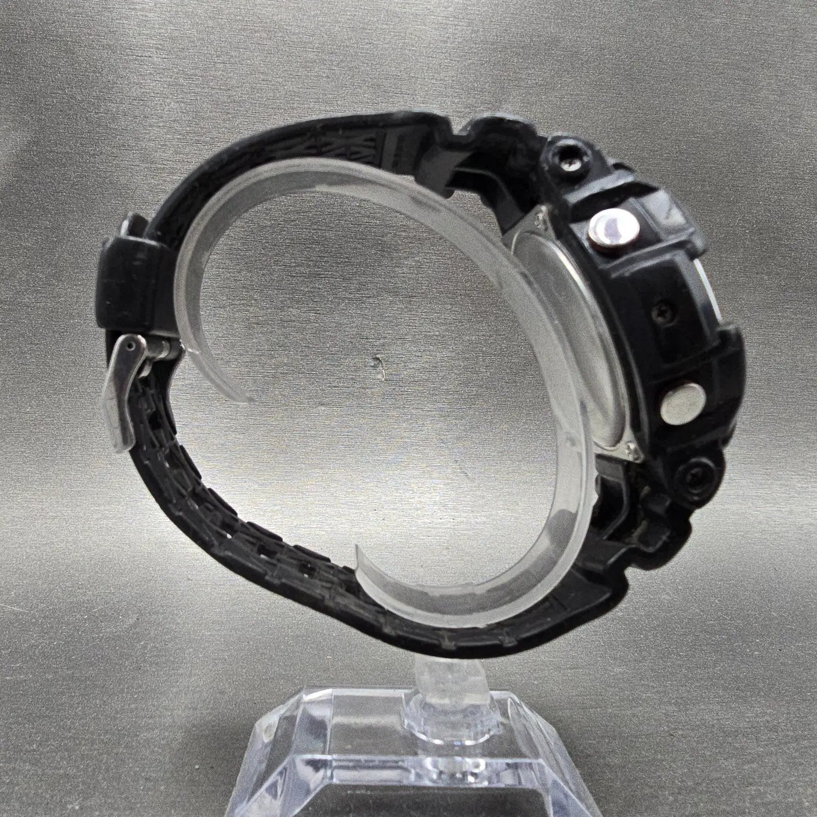 Casio G-Shock GA-200 Watch Men 52mm Black Silver Alarm Chronograph New Battery8