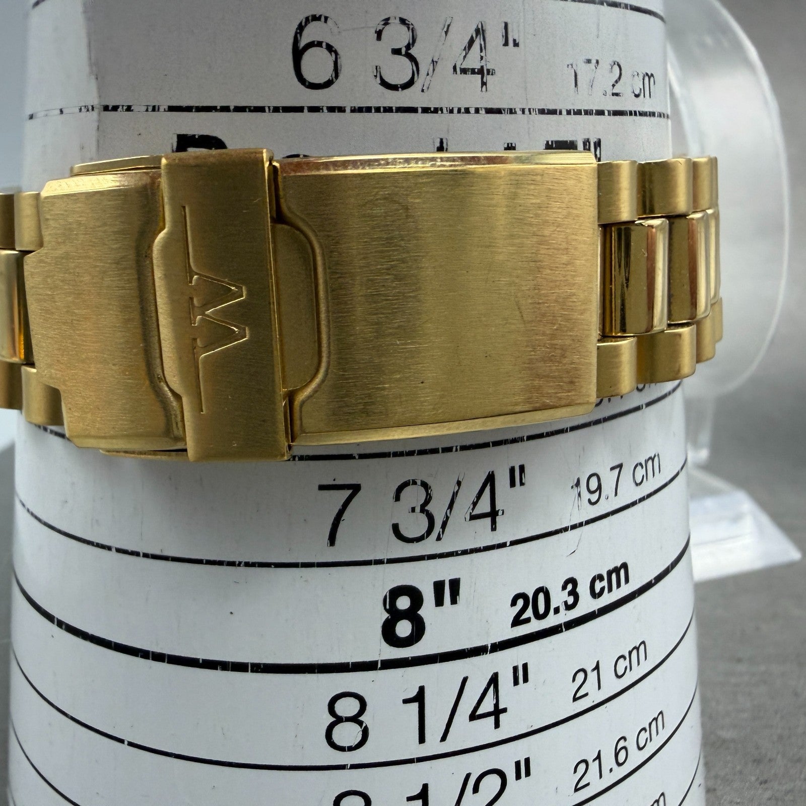Wittnauer President Watch Men 35mm Champagne Dial Gold Tone Daydate New Battery10