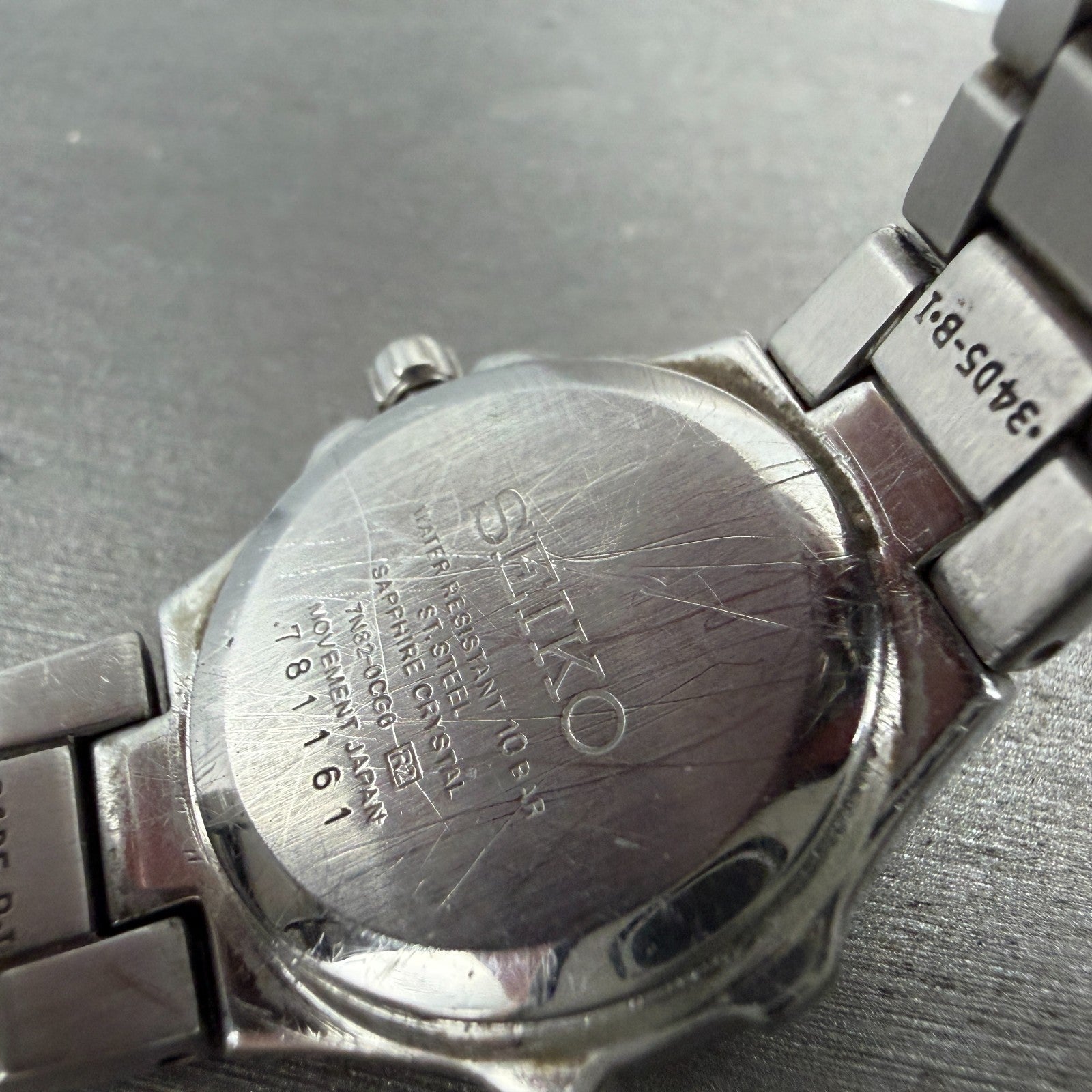 Seiko Coutura Watch Women 27mm MOP Dial Silver Tone Date Round 7n82-0CG0 New Bat9