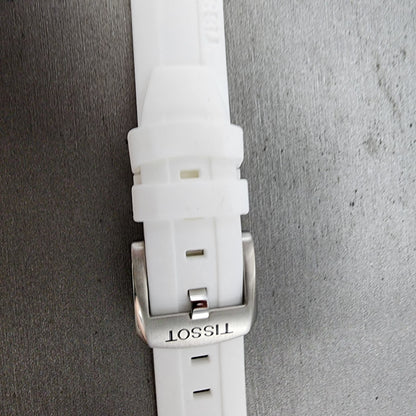 Tissot Seastar Dive Watch Women 35mm White Dial Steel Date Round New Battery13