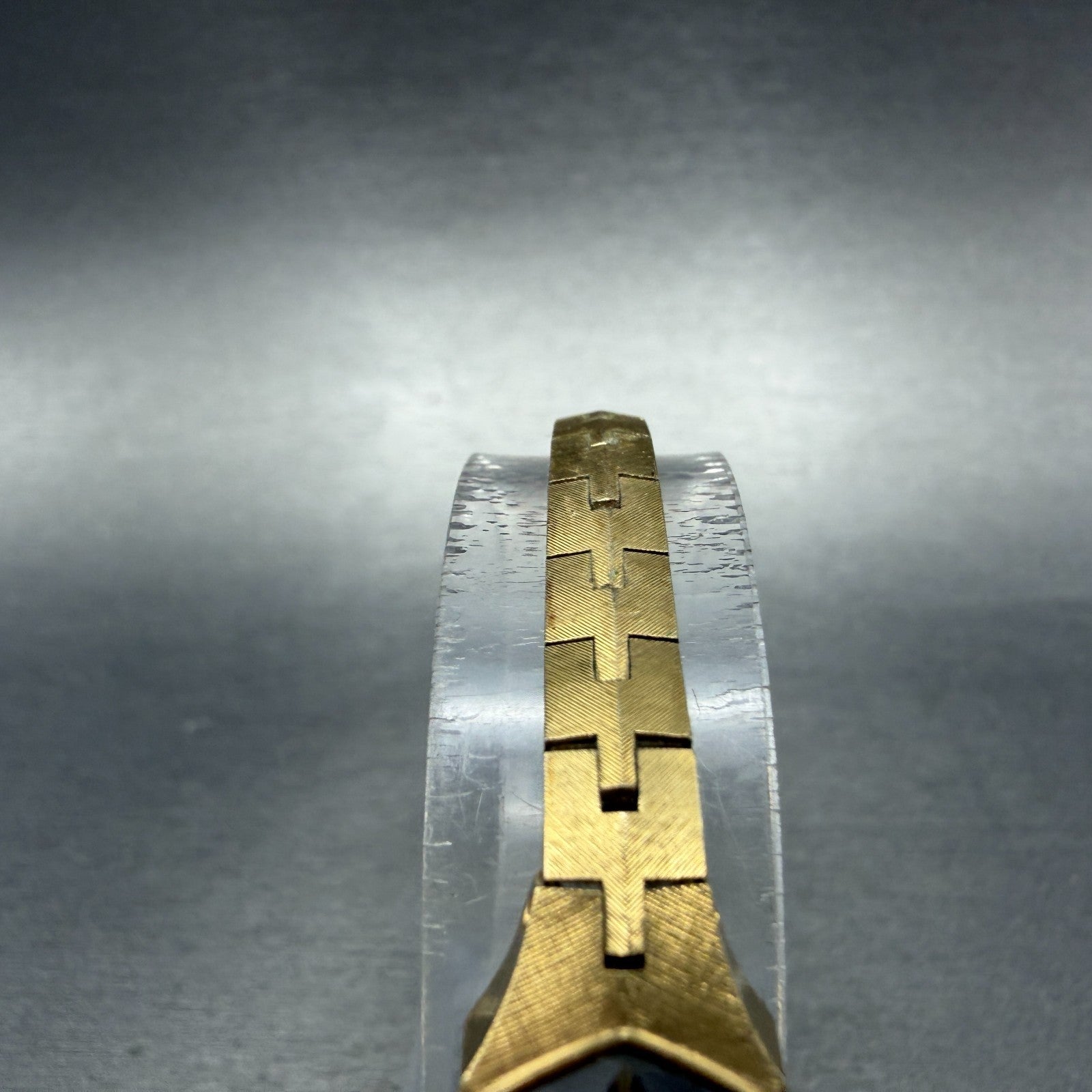 Seiko Watch Women 13mm Blue Dial Gold Tone Hexagon 1320-5339 New Battery VTG4