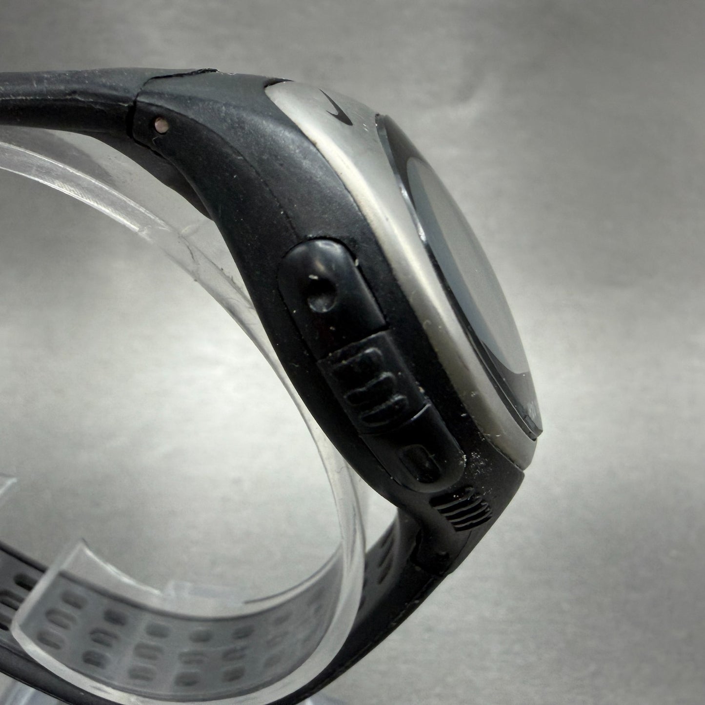 Nike Triax Bowerman Watch Women 42mm Black Silver Chronograph New Battery3