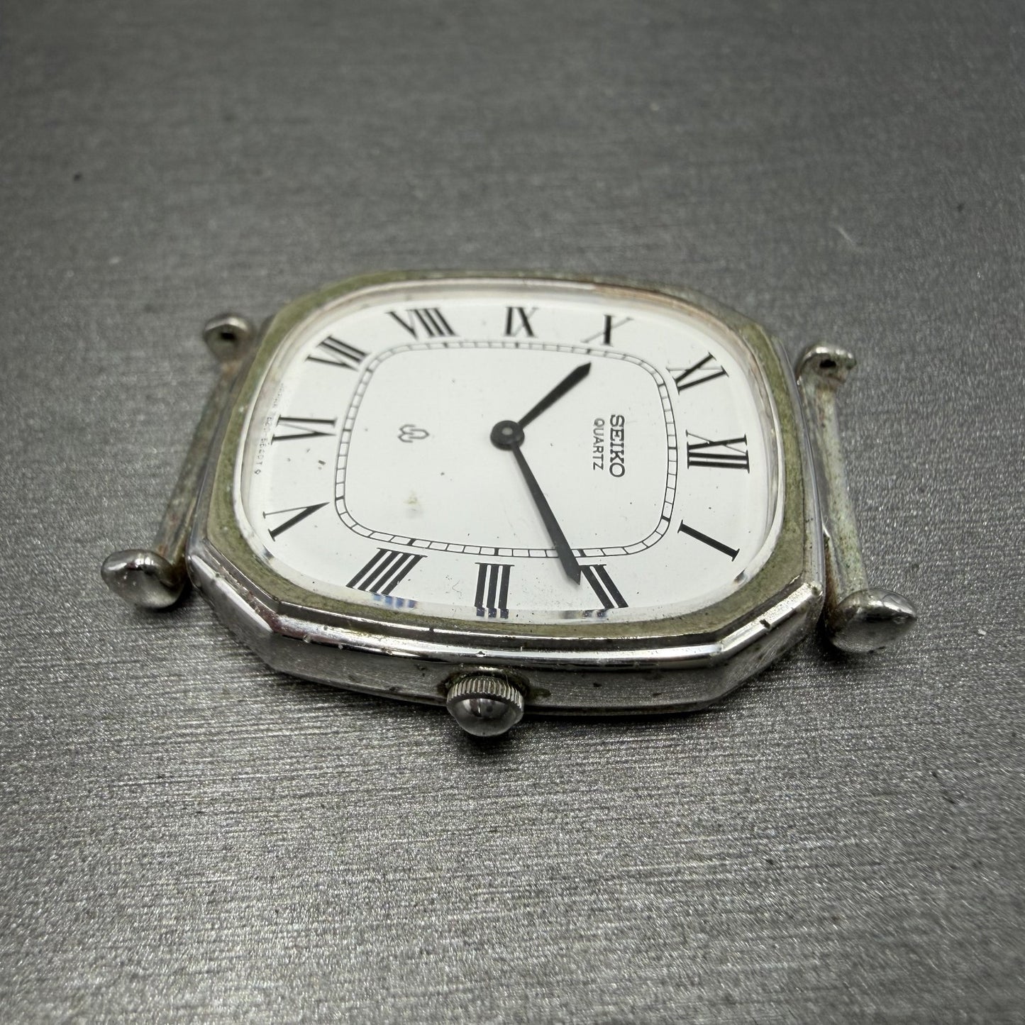 Seiko Watch Men 29mm White Dial White Dial Silver Tone 7820-5480 NewBattery5
