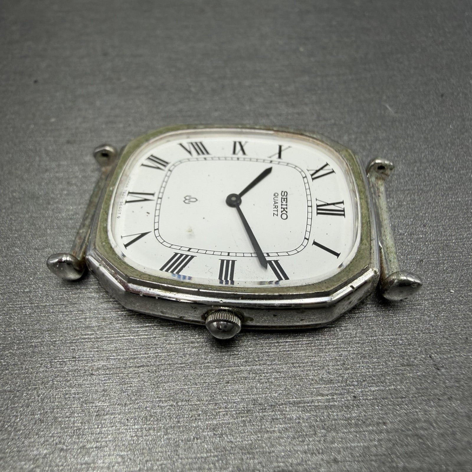 Seiko Watch Men 29mm White Dial White Dial Silver Tone 7820-5480 NewBattery5