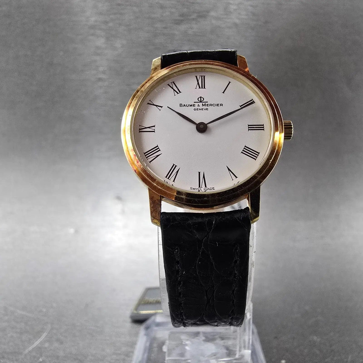 Baume & Mercier Classima Watch Women  24mm White Dial 14K Gold Round New Battery6