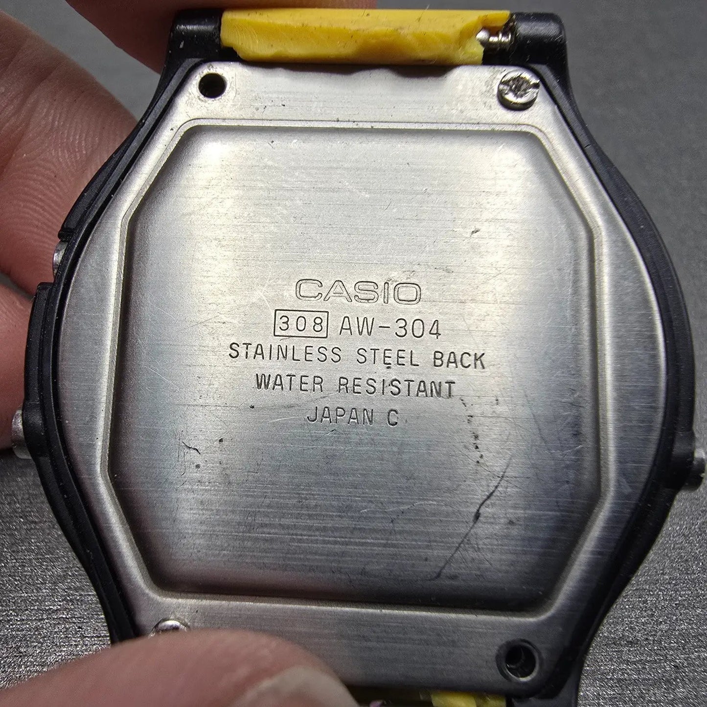 Casio AW-304 Watch Men 40mm Black Blue Alarm Chronograph Analog Digital PARTS7