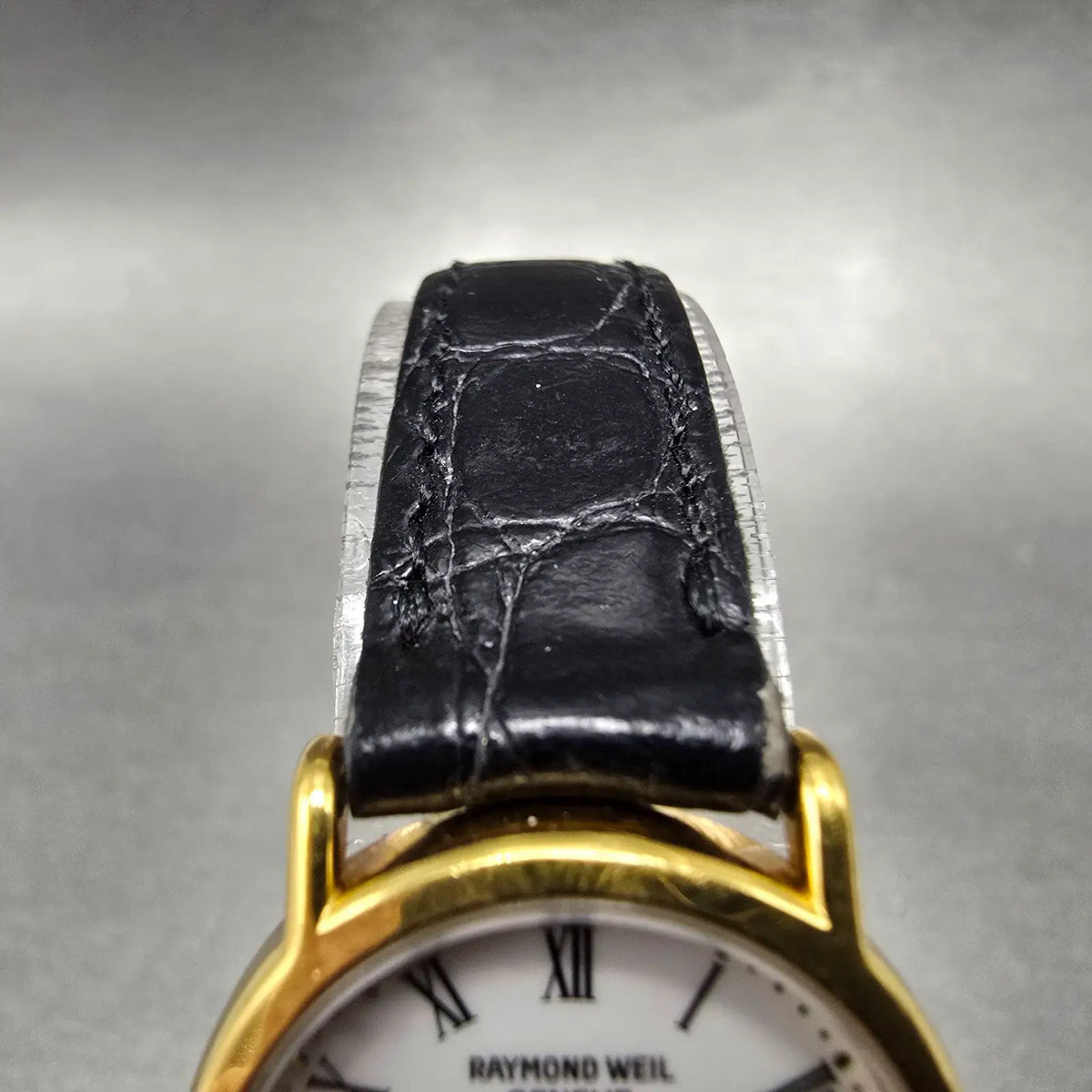 Raymond Weil Watch Women 22mm White Dial Gold Plated Date 5307-2 New Battery4