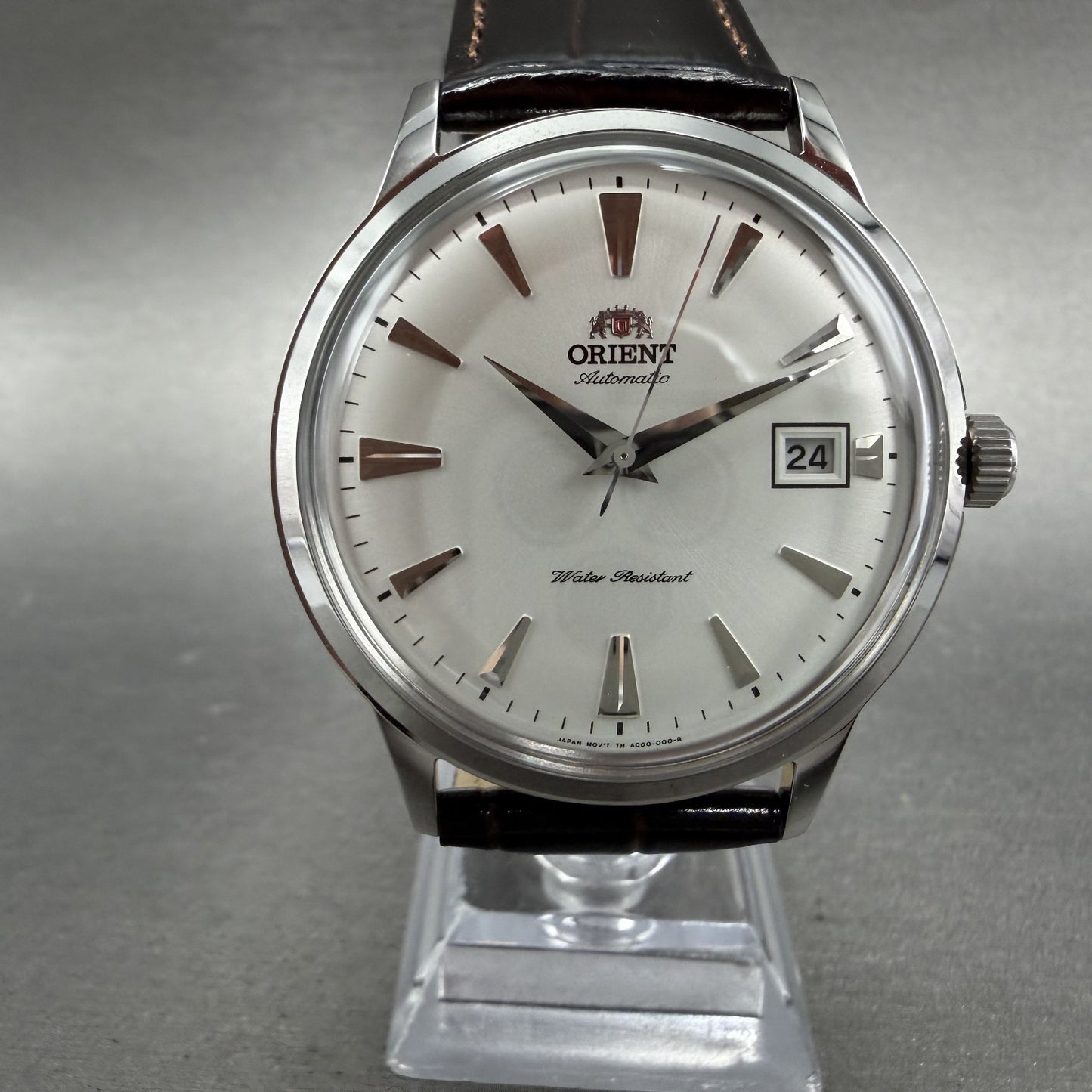 Orient Bambino Watch Men 41mm White Dial Stainless Steel Date Round Automatic V10