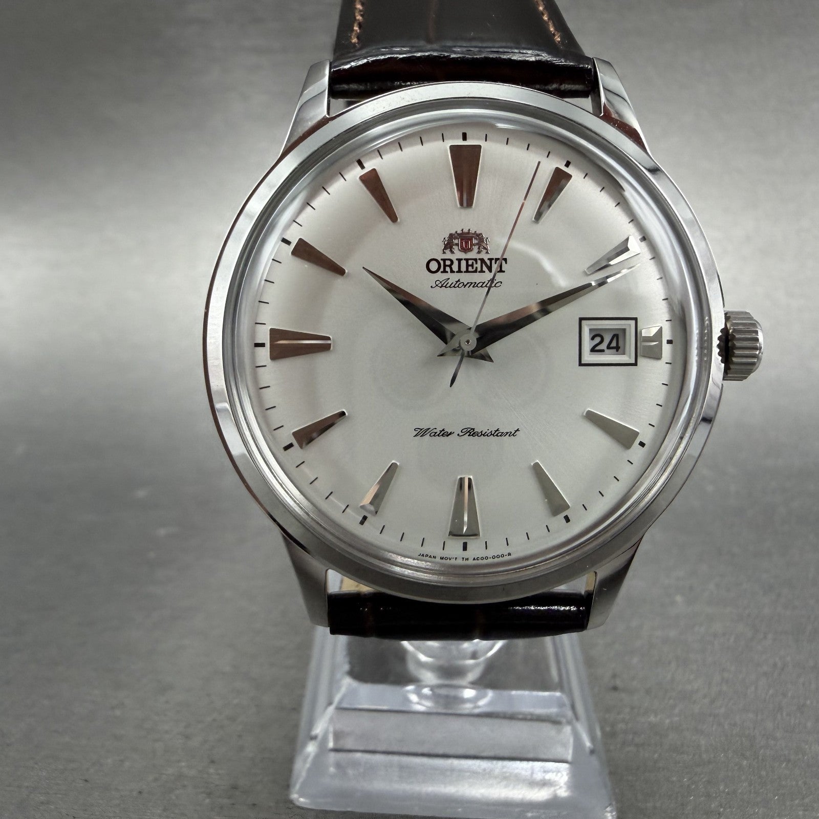 Orient Bambino Watch Men 41mm White Dial Stainless Steel Date Round Automatic V10