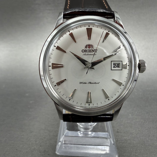 Orient Bambino Watch Men 41mm White Dial Stainless Steel Date Round Automatic V10