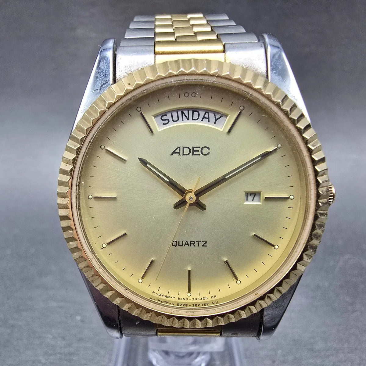 Citizen Adec President Watch Men 36mm Champagne Dial Two Tone 8558-392892 PARTS0