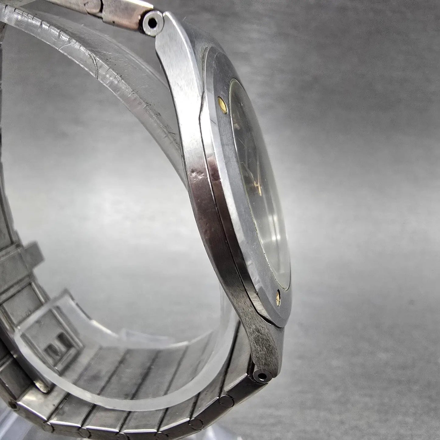 Movado Museum Watch Men 34mm Black Dial Two Tone Round 86.A2.877.2 New Battery3