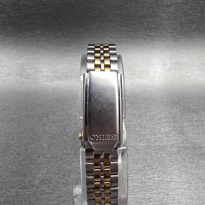 Seiko Watch Women 24mm White Dial Two Tone Daydate Round 7N83-0011 New Battery X7
