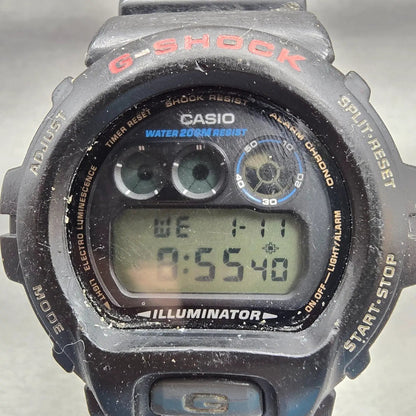 Casio G-Shock DW-6900 Watch Men 50mm Black  Alarm Chronograph 1289 New Batt1