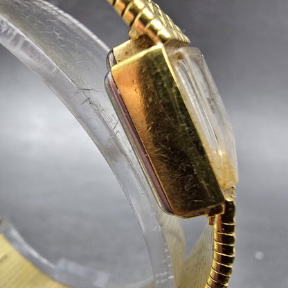 Bucherer Watch Women 16mm Silver Dial Gold Plated Manual Wind Runs Vintage3