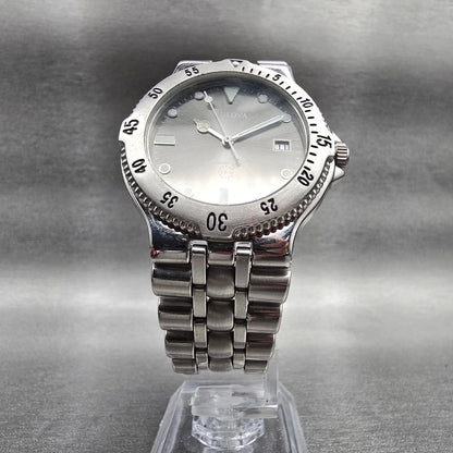 Bulova Marine Star Watch Men 36mm Gray Dial Silver Tone Date 96B00 New Battery5