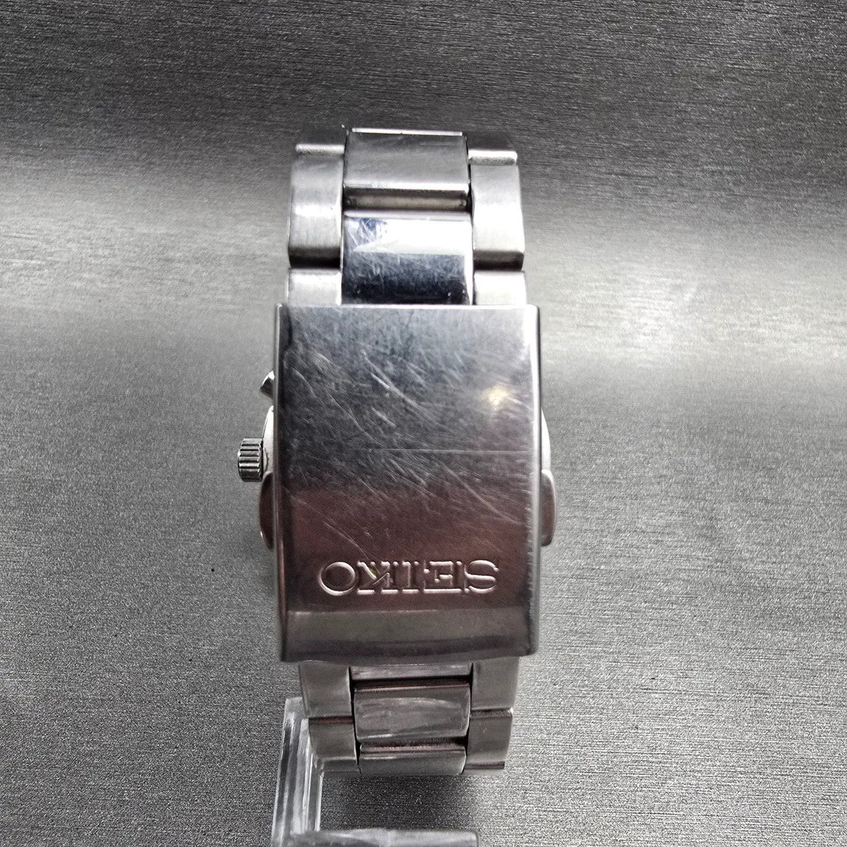 Seiko Chronograph Watch Men 43mm Silver Dial Silver Date 6T63-00E0 New Batt7