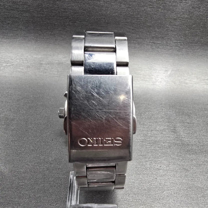 Seiko Chronograph Watch Men 43mm Silver Dial Silver Date 6T63-00E0 New Batt7