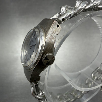 Seiko Special Watch Women 18mm Blue Dial White Gold Plated Manual Wind Runs2