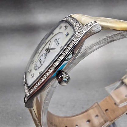 Skagen Watch Women 32mm MOP Dial Silver Tone Gemmed 961SSLW4A New Battery2