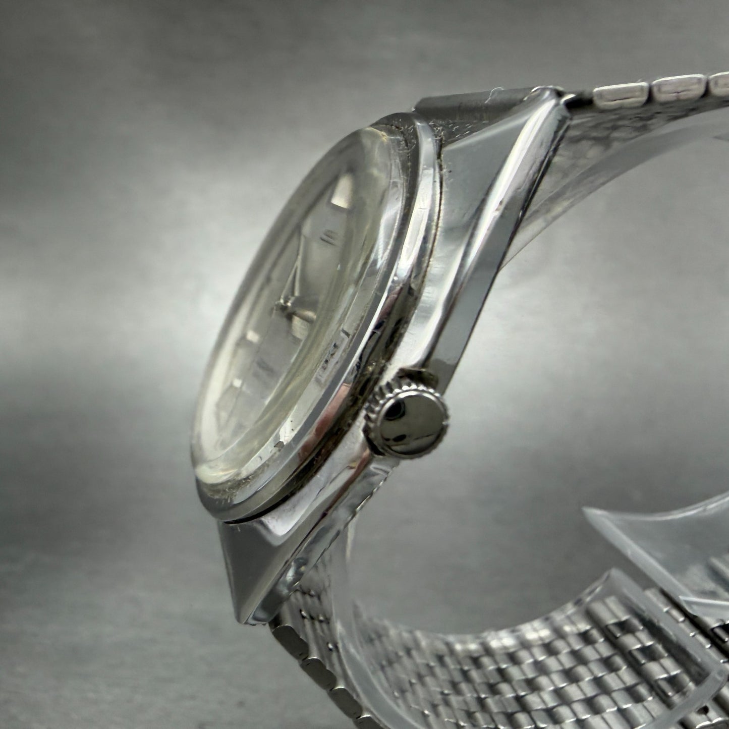 Seiko Lord Matic Watch Men 35mm White Dial Silver Daydate 5606-7000 READ!!! Runs2