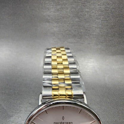 Nordgreen Native Watch Women 36mm White Dial Two Tone Round New Battery4