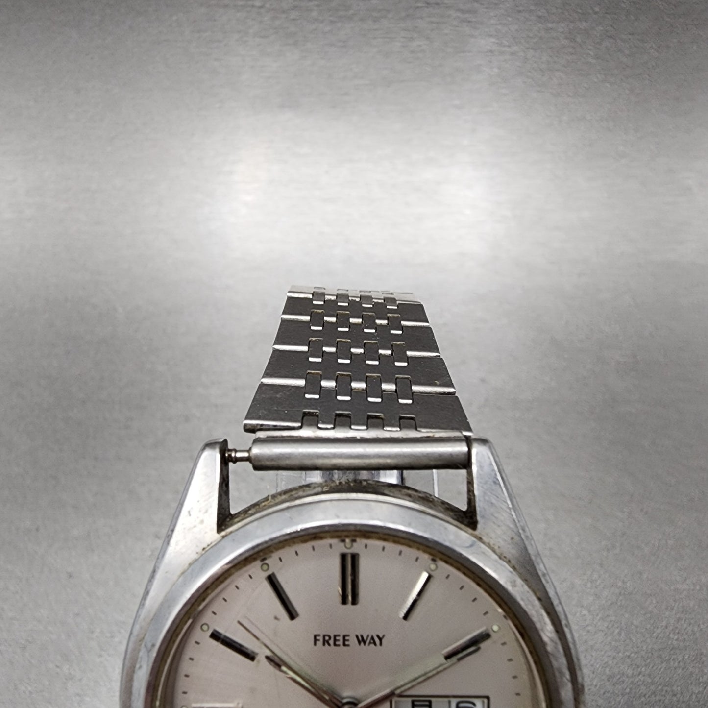 Citizen Free Way Watch Men 37mm Silver Dial Steel Daydate 5500A41598 New Batt4