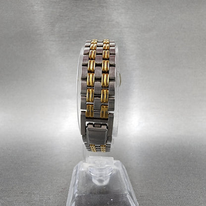 Seiko Watch Women 24mm Chamapge Dial Two Tone Round V7012b90 New Battery7