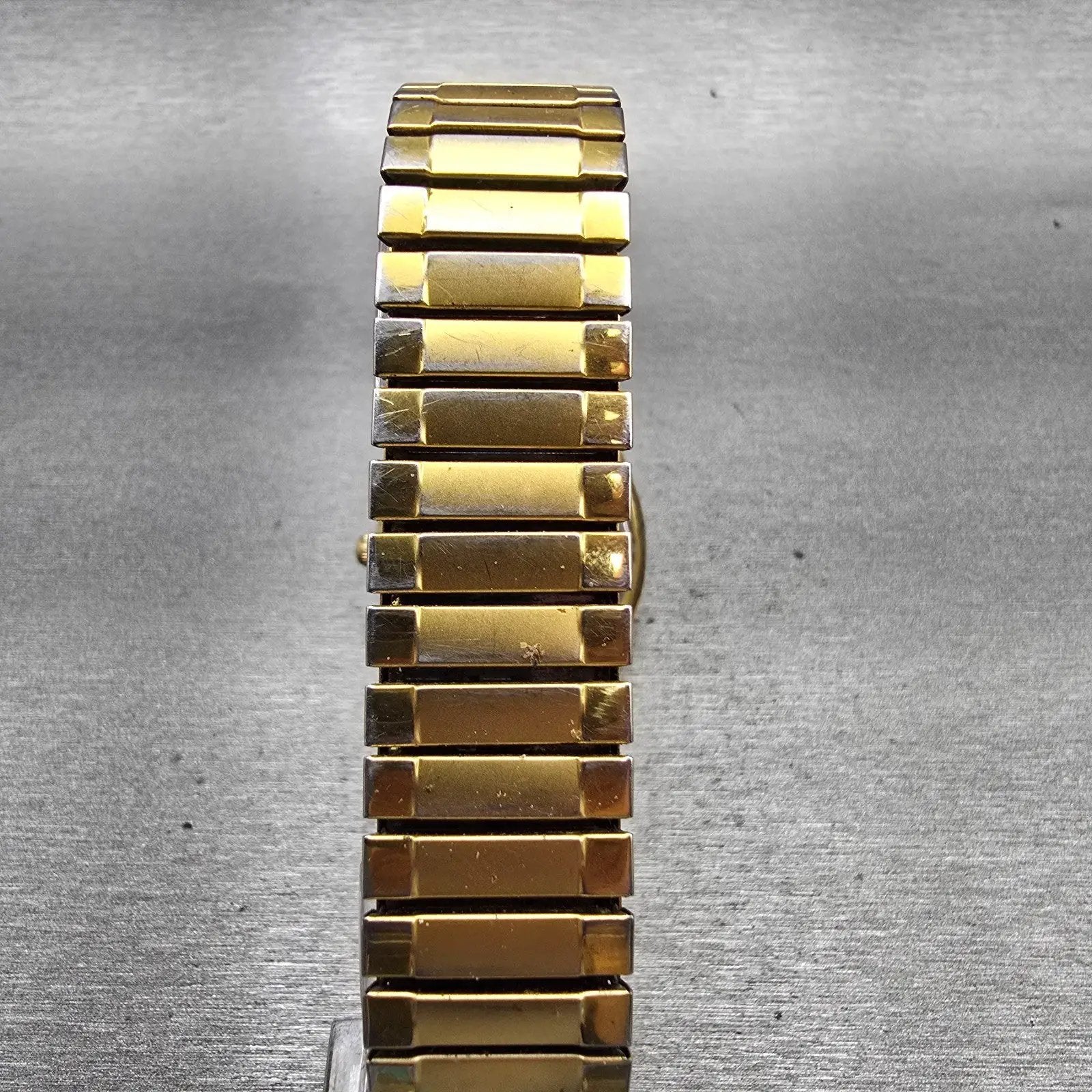 Citizen CQ Watch Men 31mm Champagne Dial Gold Tone Daydate 4-711521 New Battery7