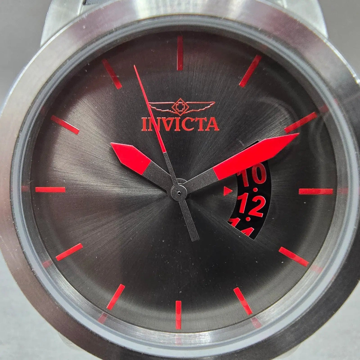 Invicta DNA Watch Men 46mm Black Dial Steel Date Round 10402 New Battery1
