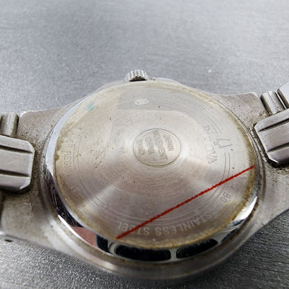 Bulova Watch Women 29mm MOP Dial Two Tone Date Round 98P116 New Battery9