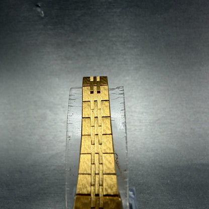 Seiko Tank Watch Women 12mm Champagne Dial Gold Tone 2E20-5559 New Battery4