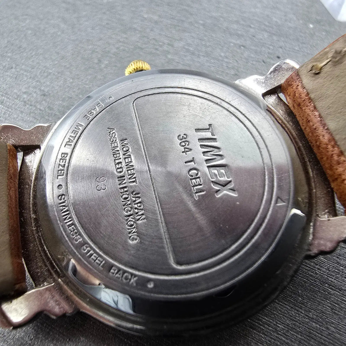 Timex Skeleton Watch Women 32mm White Dial Two Tone Round New battery VTG9