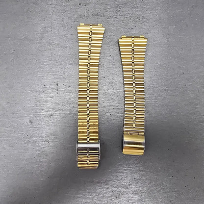 Seiko Bracelet 18mm Stainless Steel Gold Tone Vintage Japan Z1332L Broken Clasp0