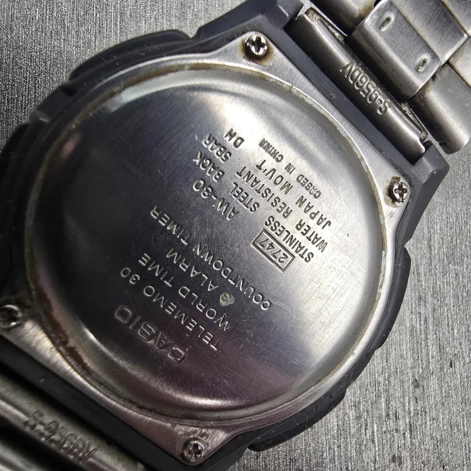 Casio Illuminator AW-80 Watch Men 40mm Silver Dial Silver Tone Daydate New BattH10