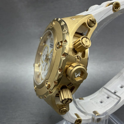 Invicta Reserve Chronograph Watch Men 44mm MOP Dial Gold Tone Date 0525 New Batt2