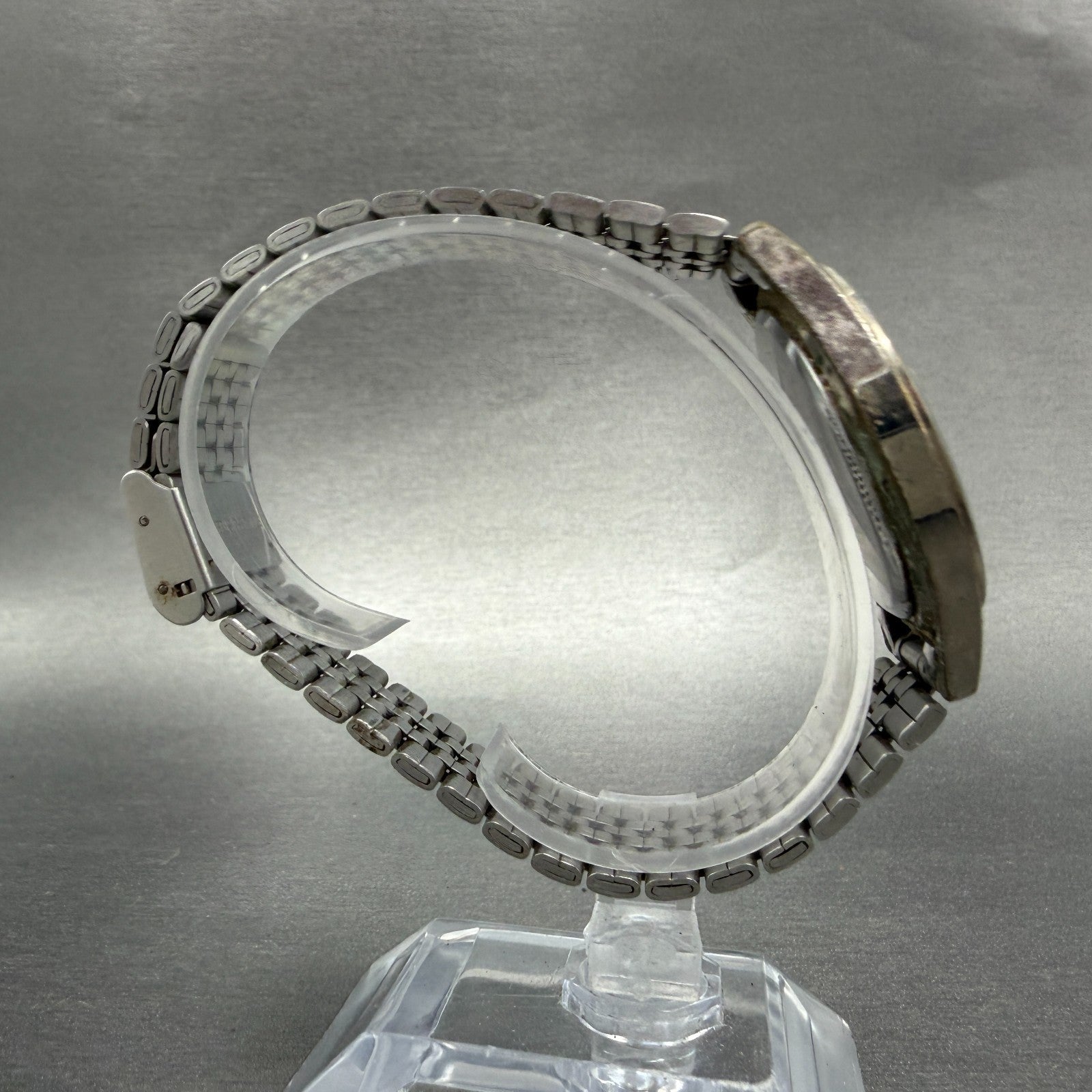Casio Watch Men 36mm White Dial Silver Tone Round MTP-1129 New Battery Bracelet8