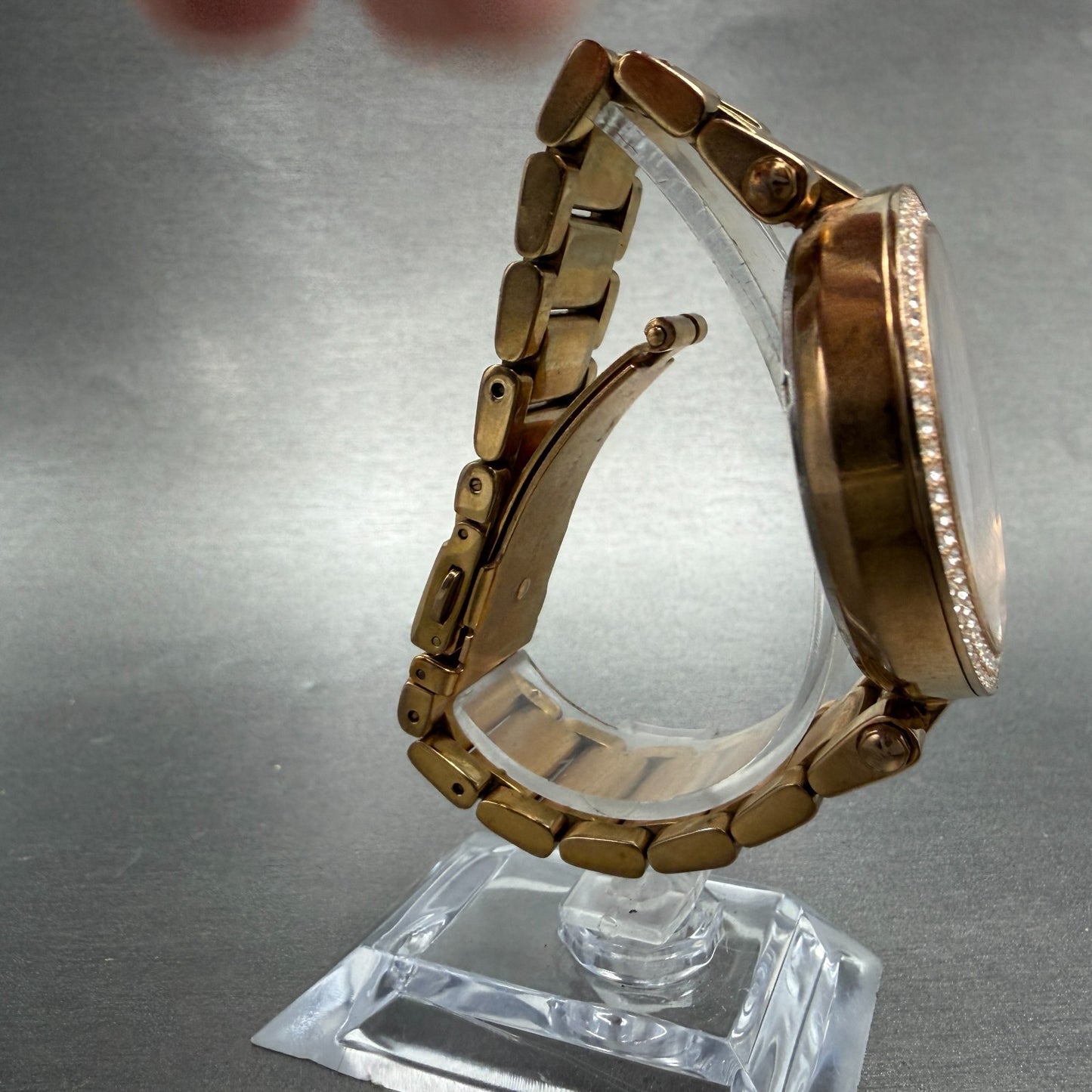 Michael Kors Parker Watch Women 39mm Rose Dial Rose Gold Tone Round New Battery8