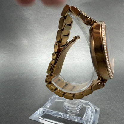 Michael Kors Parker Watch Women 39mm Rose Dial Rose Gold Tone Round New Battery8
