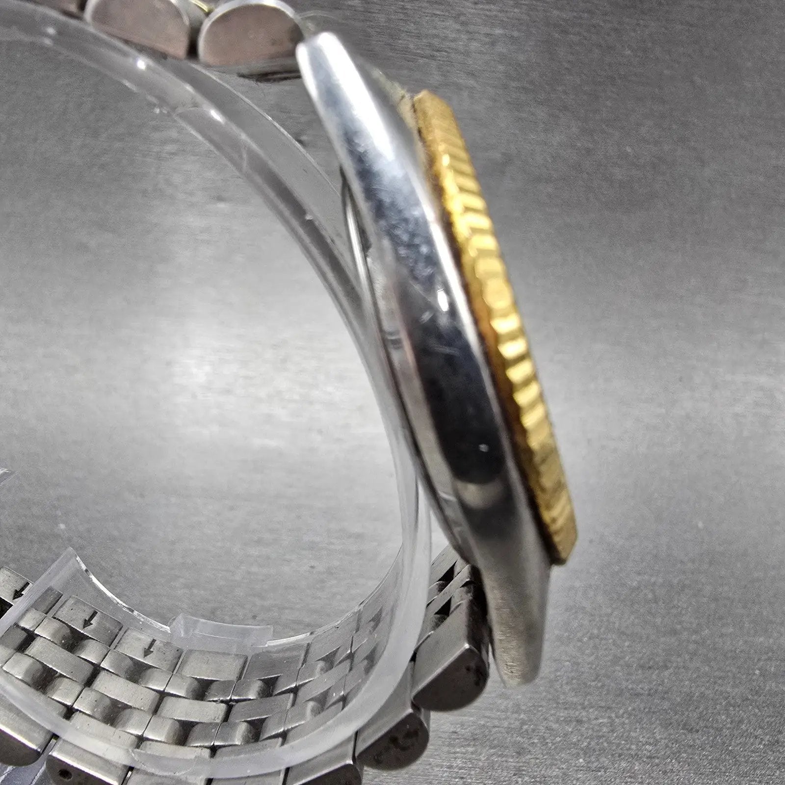 Seiko President Watch Men 35mm Silver Dial Two Tone Daydate 7N43-8111 PARTS4