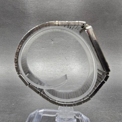 Seiko Lassale Tank Watch Men 24mm White Dial Two Tone Rectangle 7750-5079 PARTS9